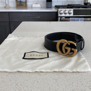 Authentic Gucci leather belt